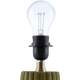 Modern European furniture - Fluted Ceramic Linen Table Lamp - www.oroa.com