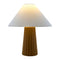 Modern European furniture - Fluted Ceramic Linen Table Lamp - www.oroa.com