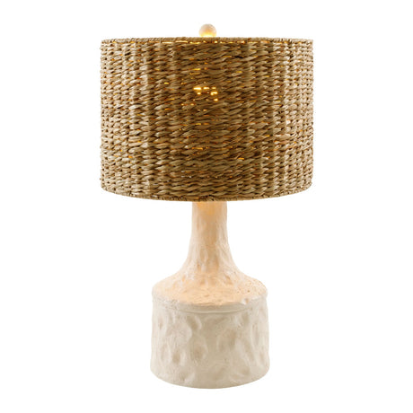Modern European furniture - Tan Seagrass Accent Table Lamp - www.oroa.com