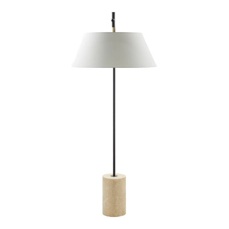 Modern European furniture - White Linen Tilted Floor Lamp - www.oroa.com