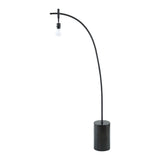 Modern European furniture - Linen Shade Sloped Floor Lamp - www.oroa.com