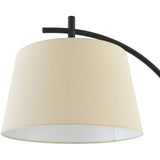 Modern European furniture - Linen Shade Sloped Floor Lamp - www.oroa.com
