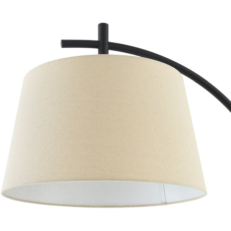 Modern European furniture - Linen Shade Sloped Floor Lamp - www.oroa.com