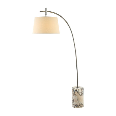 Modern European furniture - Linen Shade Sloped Floor Lamp - www.oroa.com