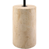 Modern European furniture - Patterned Blue Linen Floor Lamp - www.oroa.com