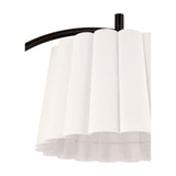 Modern European furniture - White Linen Scalloped Floor Lamp - www.oroa.com