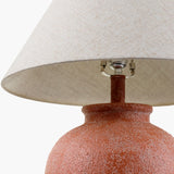 Modern European furniture - Red Ceramic Accent Table Lamp - www.oroa.com