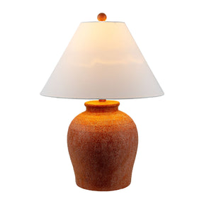 Modern European furniture - Red Ceramic Accent Table Lamp - www.oroa.com