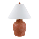 Modern European furniture - Red Ceramic Accent Table Lamp - www.oroa.com
