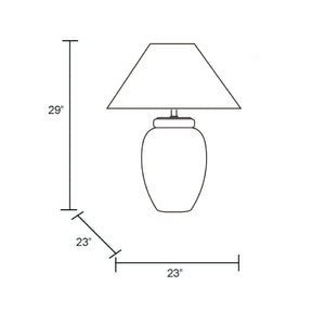   Beige Empire Shade Table Lamp | Oroa.com