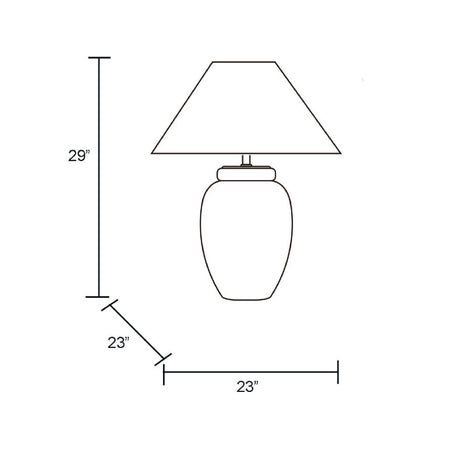 Modern European furniture - Beige Empire Shade Table Lamp - www.oroa.com