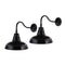 Modern European furniture -  Metal Shade Outdoor Wall Lamps (2) - www.oroa.com