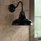 Modern European furniture -  Metal Shade Outdoor Wall Lamps (2) - www.oroa.com