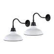 Modern European furniture -  Metal Shade Outdoor Wall Lamps (2) - www.oroa.com