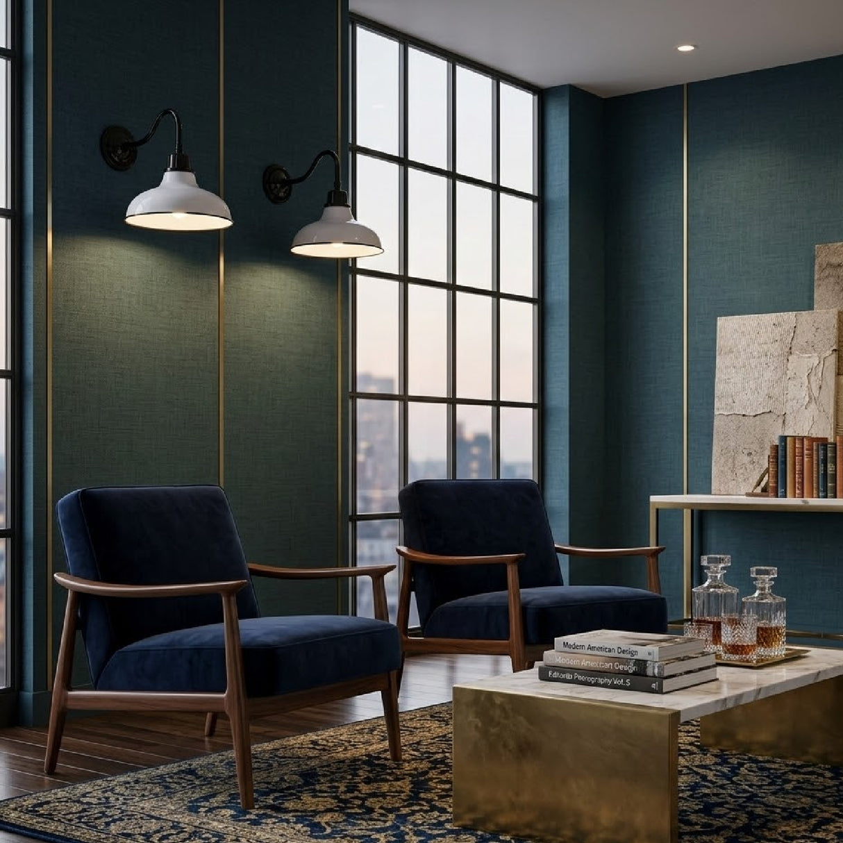   Metal Shade Outdoor Wall Lamps (2) | Oroa.com