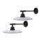 Modern European furniture -  Metal Plate Shade Wall Lamps (2) - www.oroa.com