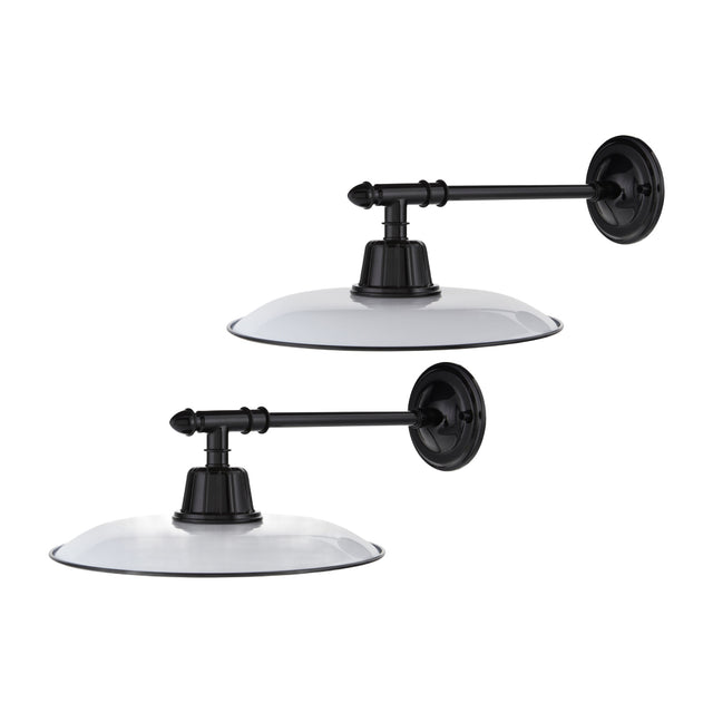 Modern European furniture -  Metal Plate Shade Wall Lamps (2) - www.oroa.com