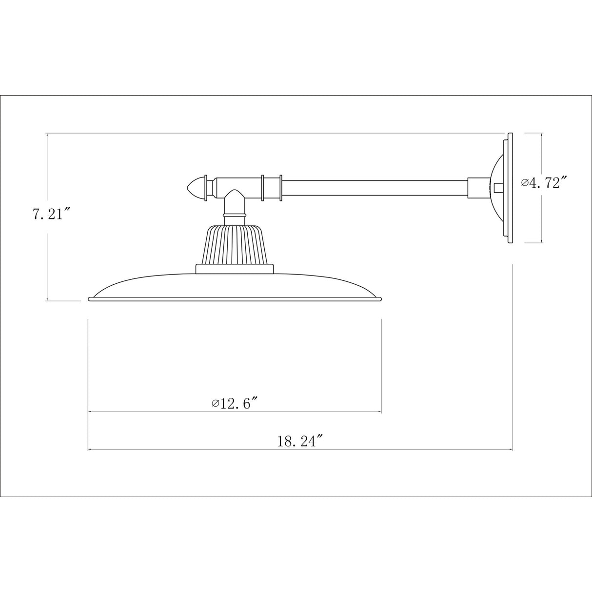   Modern European furniture -  Metal Plate Shade Wall Lamps (2) - www.oroa.com | Oroa.com
