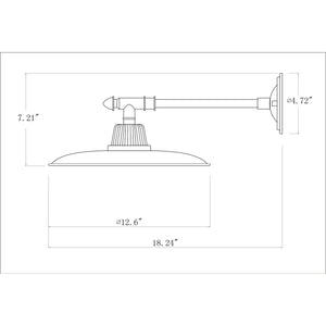   Modern European furniture -  Metal Plate Shade Wall Lamps (2) - www.oroa.com | Oroa.com