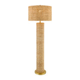 Modern European furniture - Woven Rattan Accent Floor Lamp - www.oroa.com