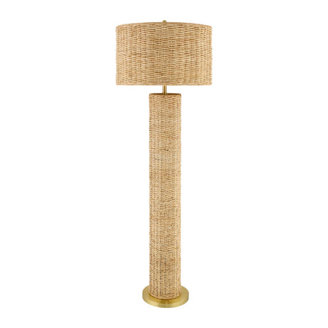 Modern European furniture - Woven Rattan Accent Floor Lamp - www.oroa.com