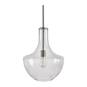 Modern European furniture - Clear Glass Silver Pendant Light - www.oroa.com