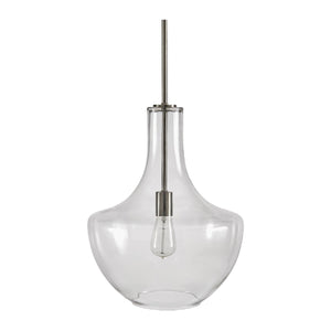   Clear Glass Silver Pendant Light | Oroa.com