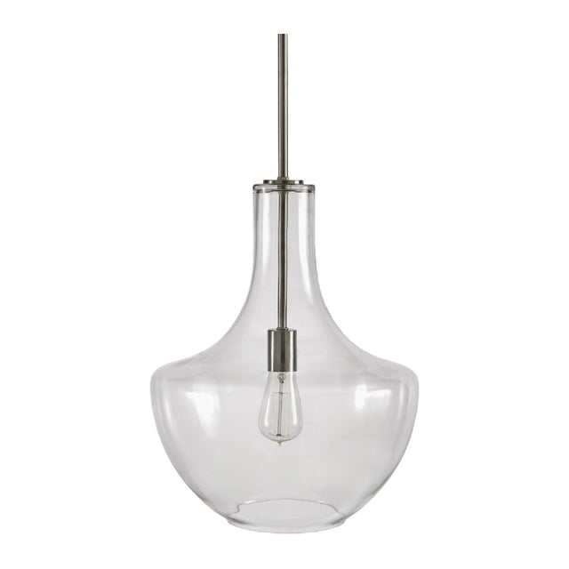 Clear Glass Silver Pendant Light | Kuda Home Corrine | Oroa.com