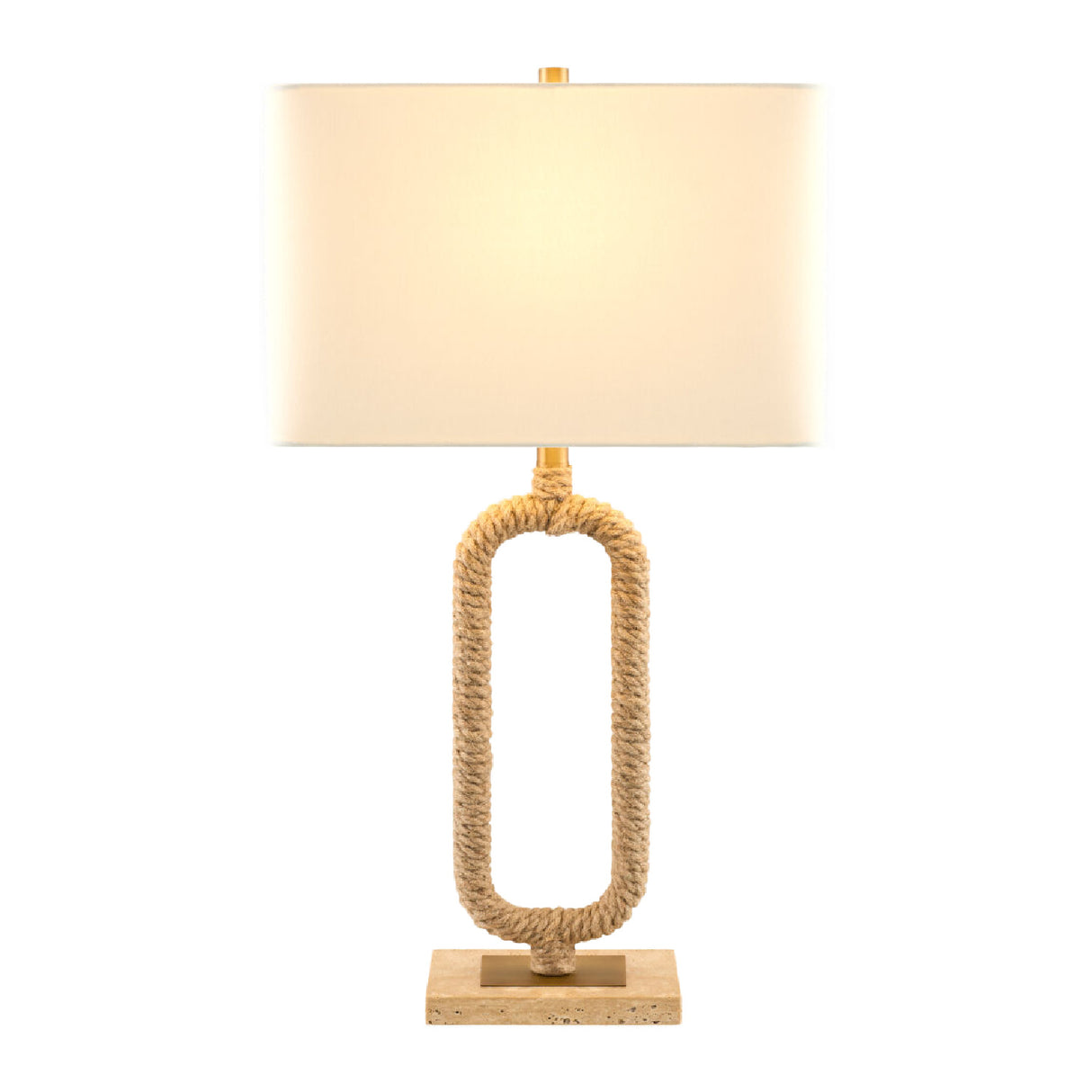   Natural Hemp Wrapped Table Lamp | Oroa.com