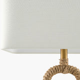 Modern European furniture - Natural Hemp Wrapped Table Lamp - www.oroa.com