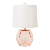 Modern European furniture - Clear Pink Glass Table Lamp - www.oroa.com