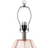 Modern European furniture - Clear Pink Glass Table Lamp - www.oroa.com