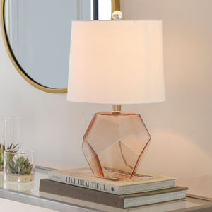   Modern European furniture - Clear Pink Glass Table Lamp - www.oroa.com | Oroa.com