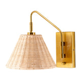 Modern European furniture - Natural Rattan Wall Lamp - www.oroa.com
