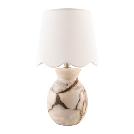   Natural Brown Marble Table Lamp | Oroa.com