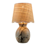 Modern European furniture - Natural Brown Marble Table Lamp - www.oroa.com