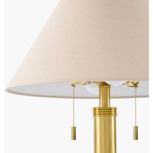   Modern European furniture - Taupe Linen Accent Table Lamp - www.oroa.com | Oroa.com