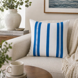   Modern European furniture - Blue Stripes Down Insert Pillow - www.oroa.com | Oroa.com