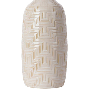   Glazed White Ceramic Table Lamp | Oroa.com