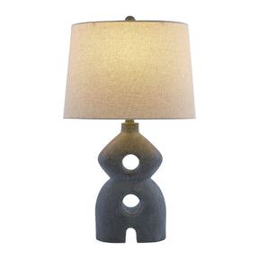 Modern European furniture - Black Sculptured Base Table Lamp - www.oroa.com