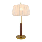 Modern European furniture - White Cotton Accent Table Lamp - www.oroa.com