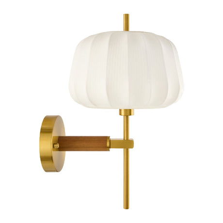 Modern European furniture - White Cotton Accent Wall Lamp - www.oroa.com