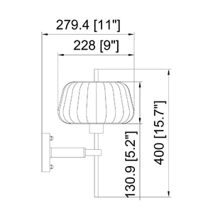   Modern European furniture - White Cotton Accent Wall Lamp - www.oroa.com | Oroa.com