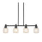 Modern European furniture - 4-Light Glass Linear Chandelier - www.oroa.com