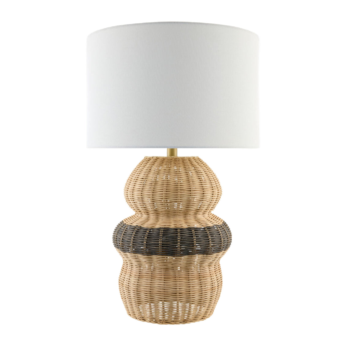   Modern European furniture - Wavy Rattan Base Table Lamp - www.oroa.com | Oroa.com