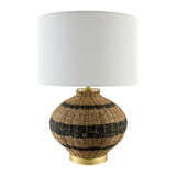 Modern European furniture -  Natural Rattan Base Table Lamp - www.oroa.com