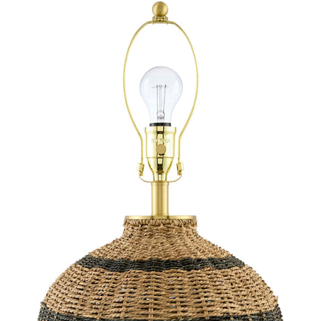 Modern European furniture -  Natural Rattan Base Table Lamp - www.oroa.com