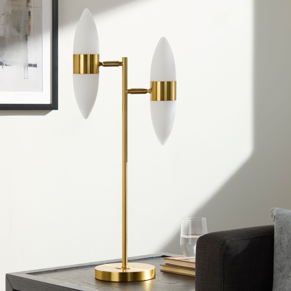   Modern Dual Light Table Lamp | Oroa.com