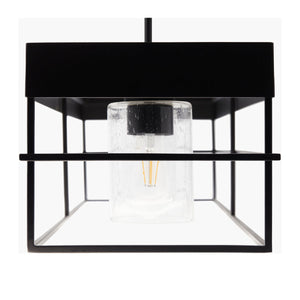   Modern European furniture - Black Framed 4-Light Linear Chandelier - www.oroa.com | Oroa.com