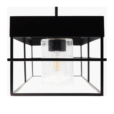 Modern European furniture - Black Framed 4-Light Linear Chandelier - www.oroa.com